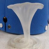 Former corolla, frosted glass vase