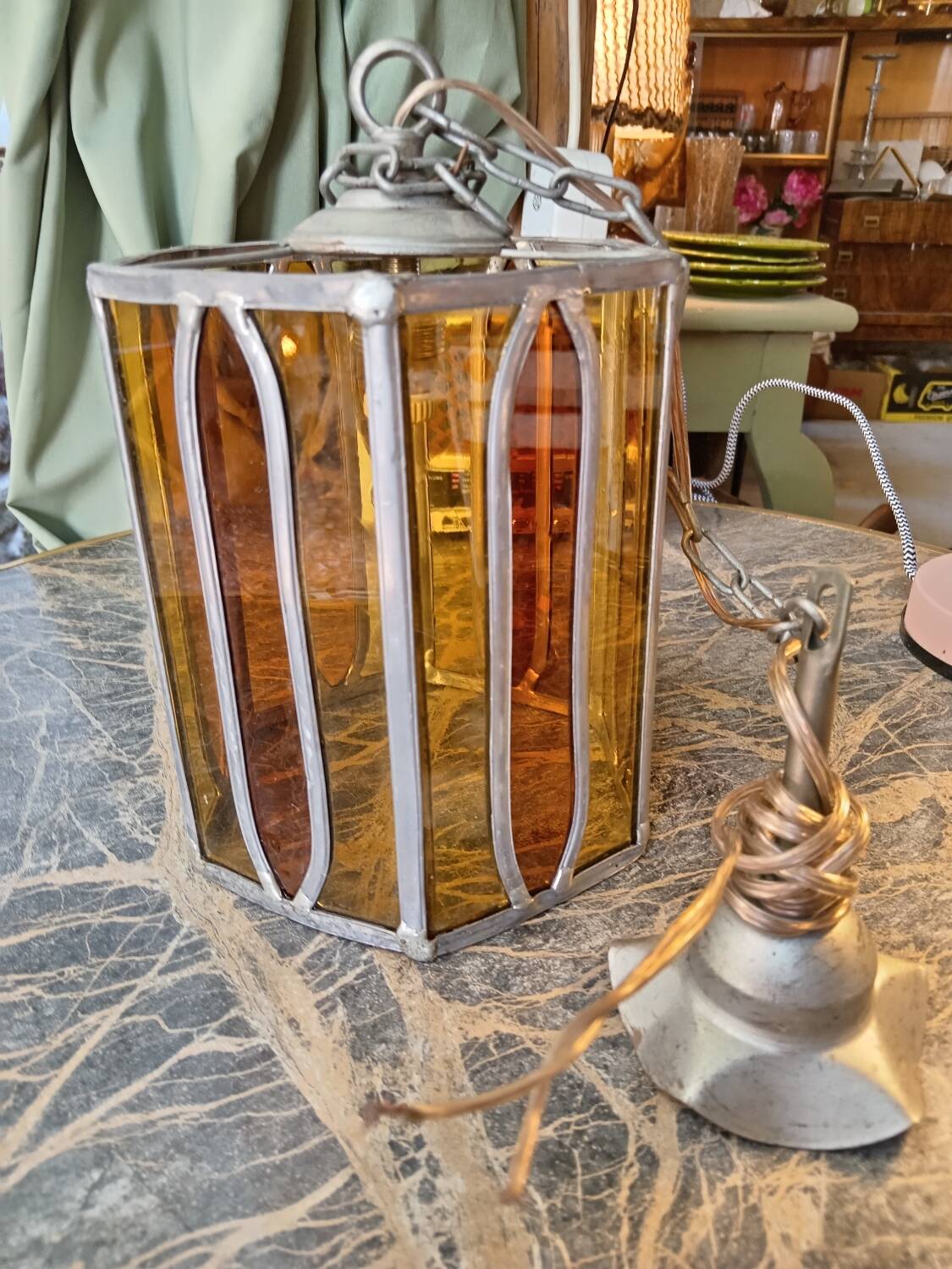 Stained glass suspension