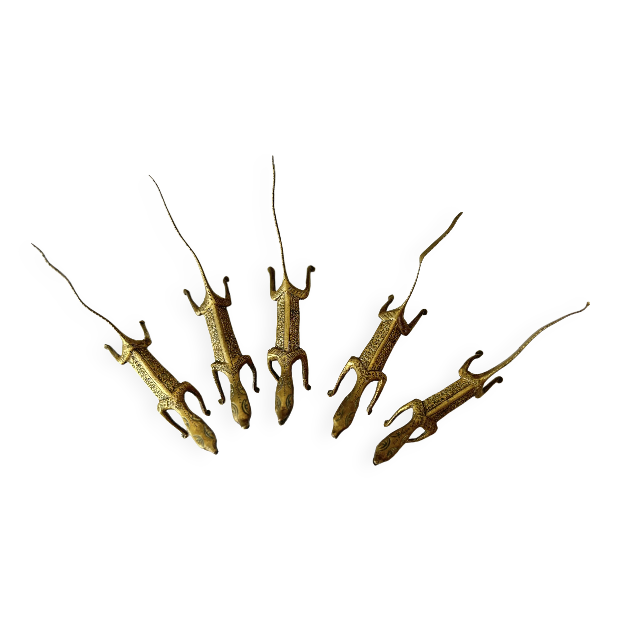 Brass Lizard Knife Holder