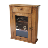 Country wall display in old walnut wood