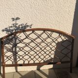 Bamboo and rattan headboard
