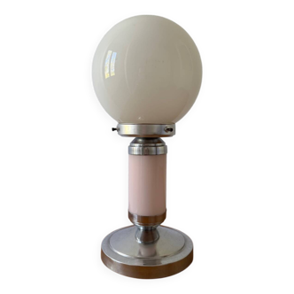 Small Art Deco Bauhaus opaline lamp