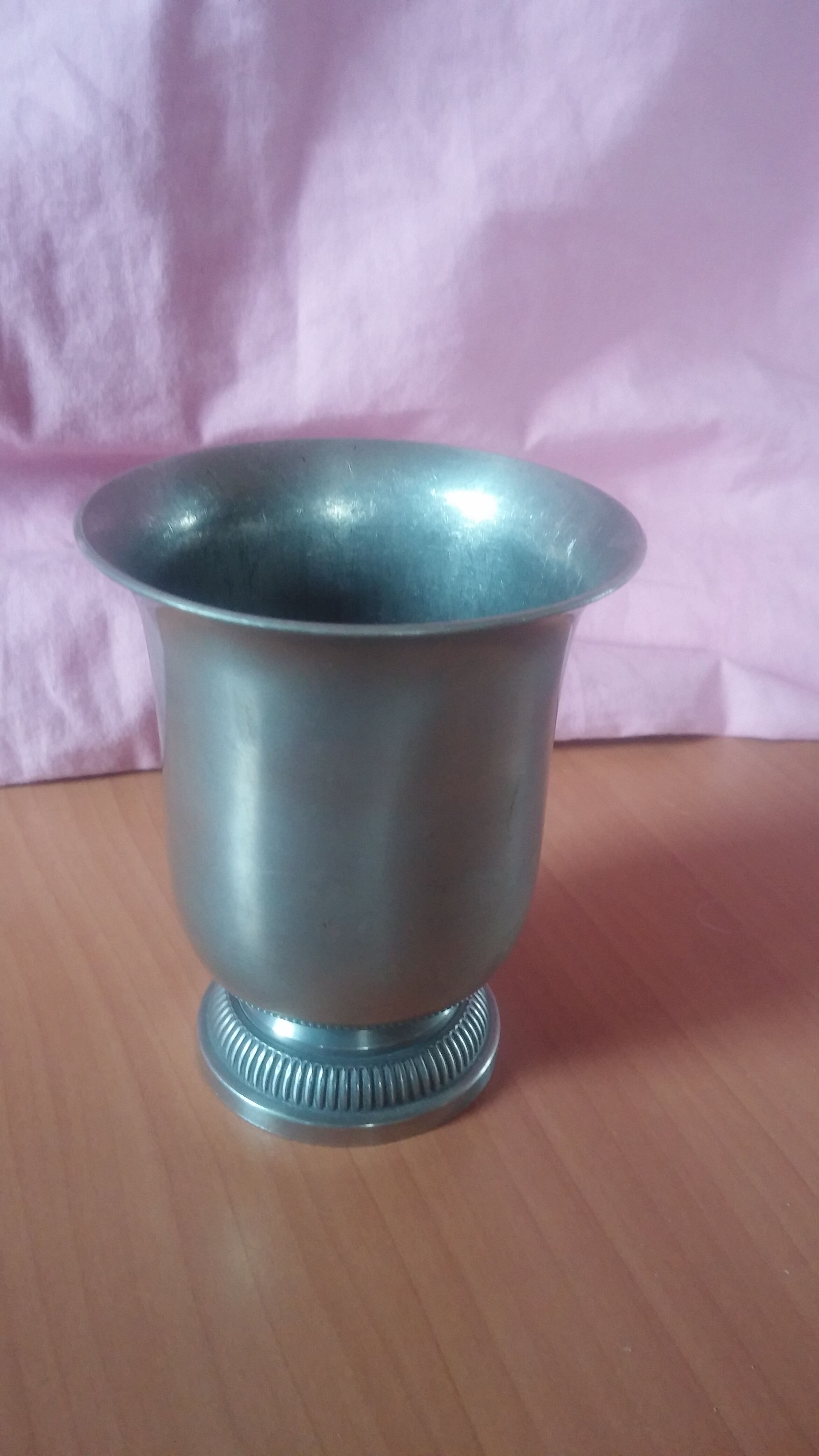 Gobelet médiéval Timbale en etain