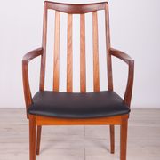 Mid Century Teak & Leather Dining Chairs by Leslie Dandy for G-Plan, 1960