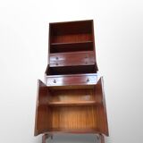 Italian wood and veneered mahogany bookcase, 1960s.