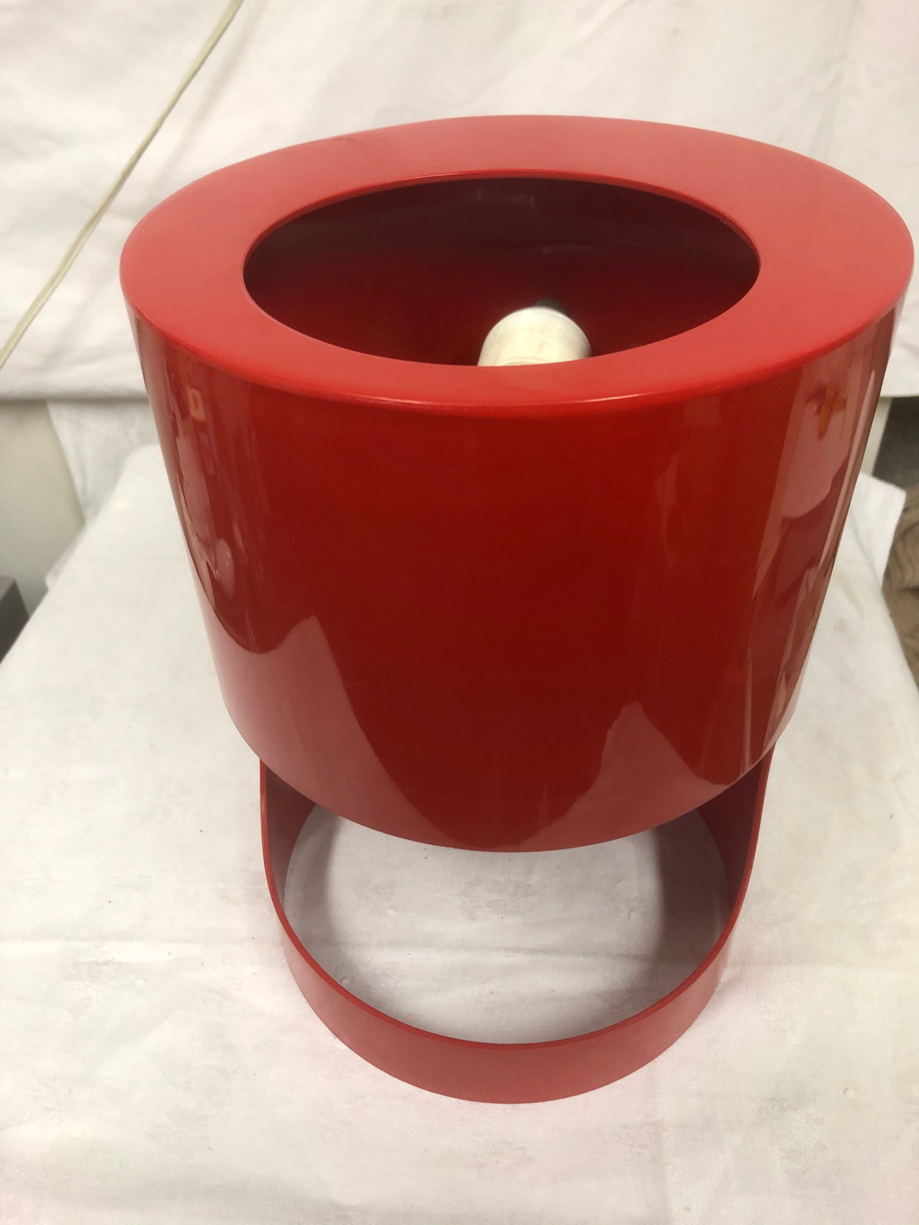 Vintage red lamp from the 70s