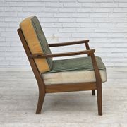1960s, Danish armchair, furniture wool, beech wood.