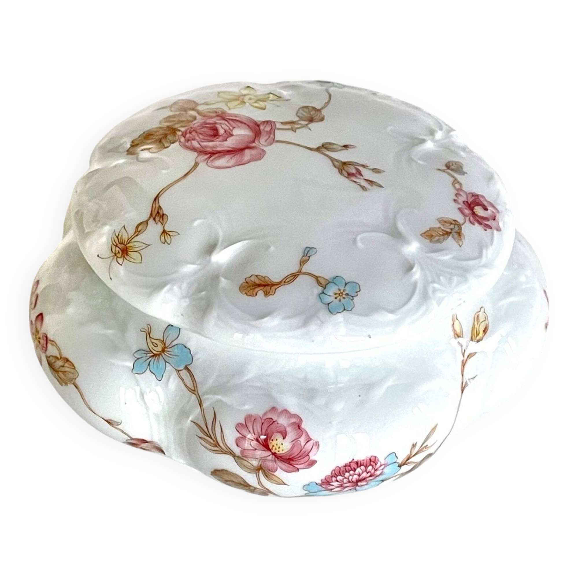 Porcelain Candy Box / Jewelry Box | Roses of France | Haviland