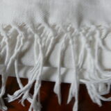 2 old mr fringed monogram towels 97X68cm.