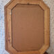 Octagonal mirror wood with frieze of oves, beveled mirror, 20s 66x86cm