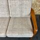 60s 70s teak sofa 2 seater couch J. Kristensen Danish Denmark Design