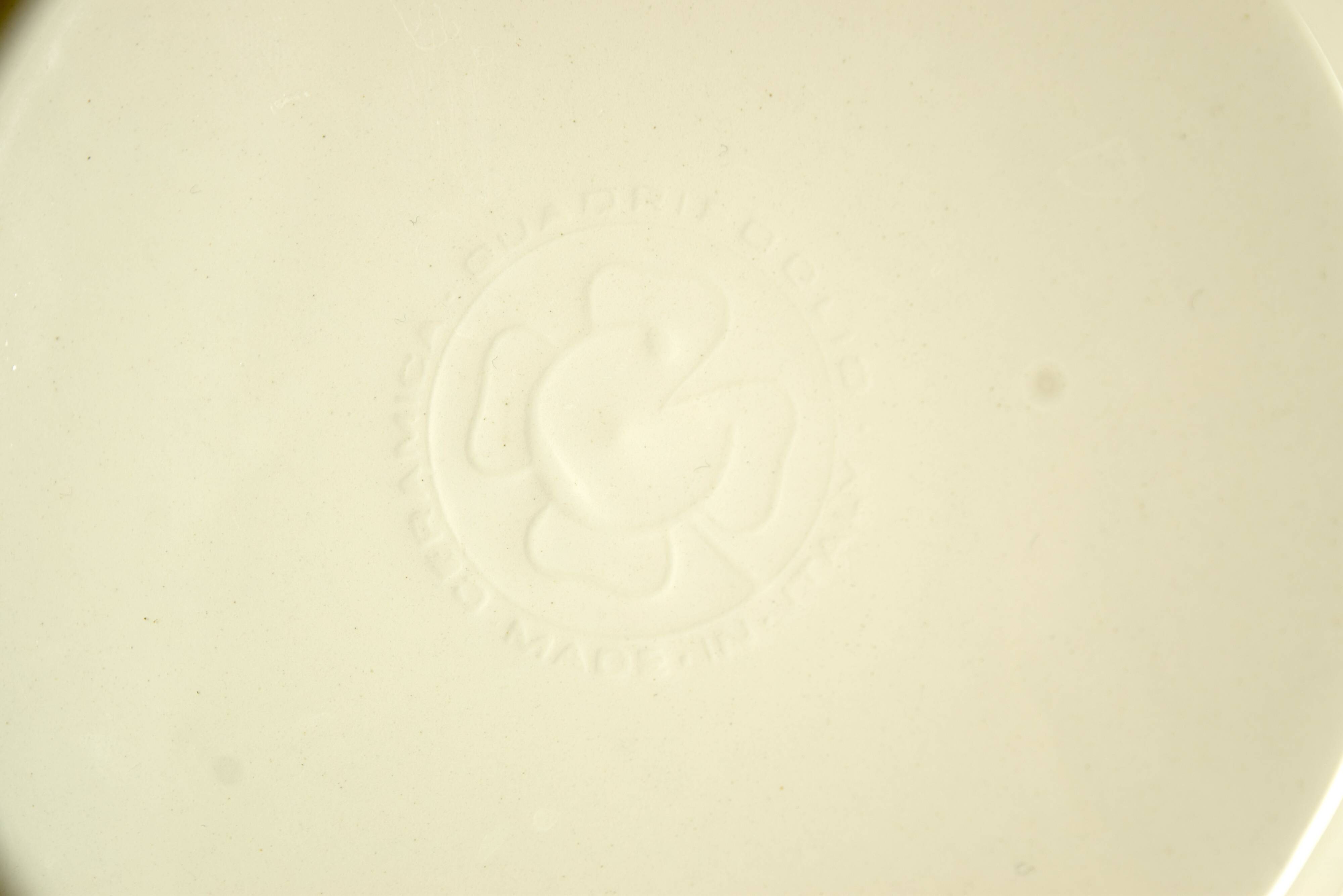 Series of six vintage dessert plates - Ceramica Quadrifoglio - geese decor - Made in Italy