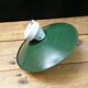 Former industrial wall applique - enamelled sheet - green and white - 1940s