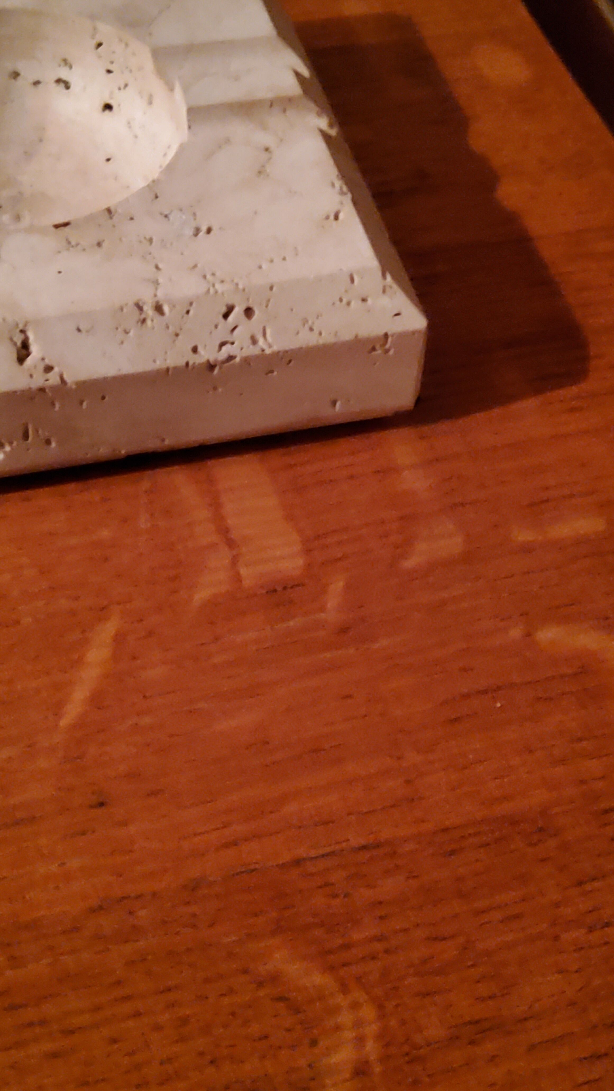 Travertine ashtray from the 70s