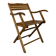 Vintage scandinavian oak campaign folding chair, 1920s