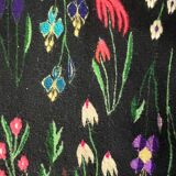 Oltenian floral beautiful rug, large size for a livingroom, handmade in wool in Romania