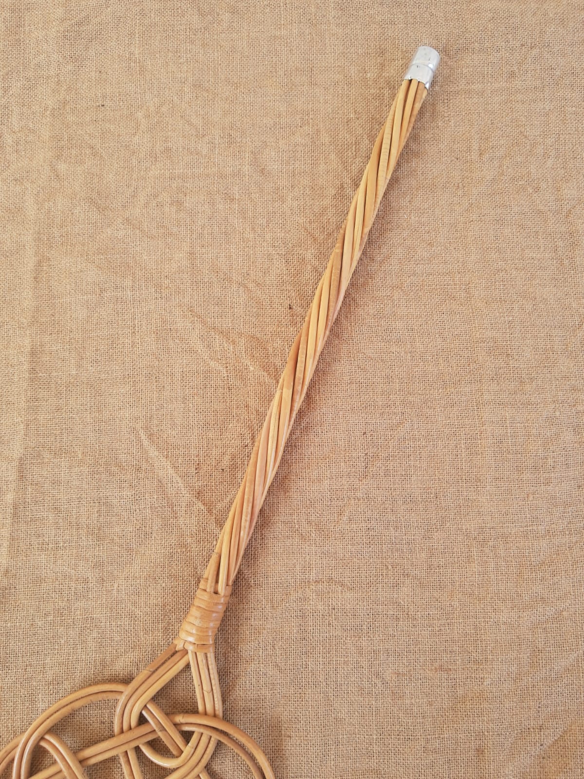 Vintage rattan battoir mat tape