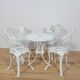 Art Nouveau Aluminum Garden Chairs, 1950s, United Knigdom, Set of 5
