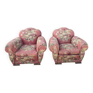 Deux fauteuils inclinables - tissu