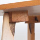 Mid-century beech side table