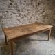 Antique French farmhouse dining table in oak and poplar, 1850–1900