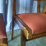 Paire de fauteuils de bridge année 50