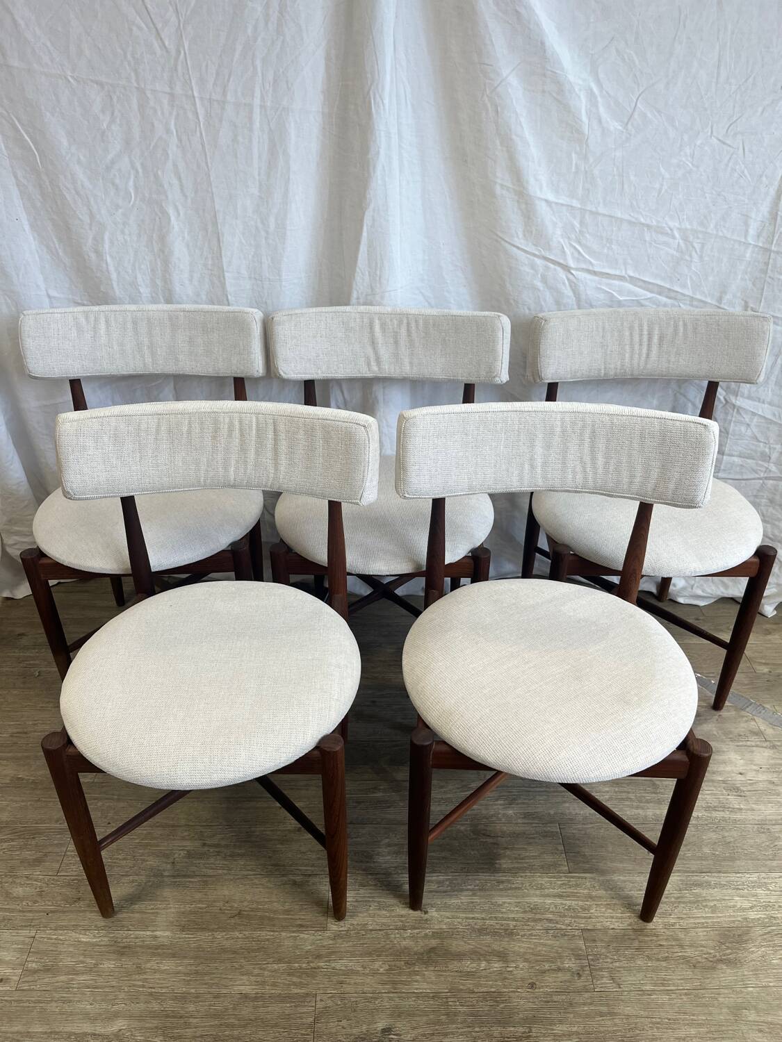 Scandinavian teak chairs by Gplan from the 1960s.