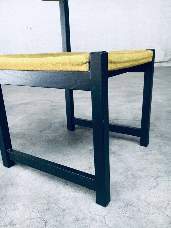 Mid-Century Modern Dining Chair Set by J. Batenburg for Mi, Belgium 1969, Set of 6