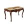 Baroque Venetian console in walnut, alabaster and marble, Italy 18th century.