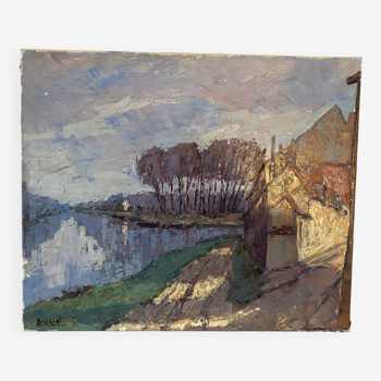 Landscape of the Val de Marne signed