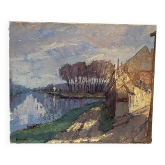 Landscape of the Val de Marne signed
