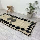 Handmade Moroccan Berber carpet 231 X 95 CM