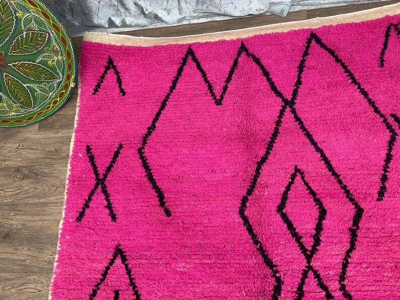 Handmade Berber wool rug