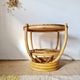 Guéridon / Table d'appoint vintage rotin – Années 60