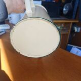 Vintage enamelled tin coffee pot / jug