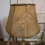Antique lampshade in leather