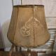 Antique lampshade in leather
