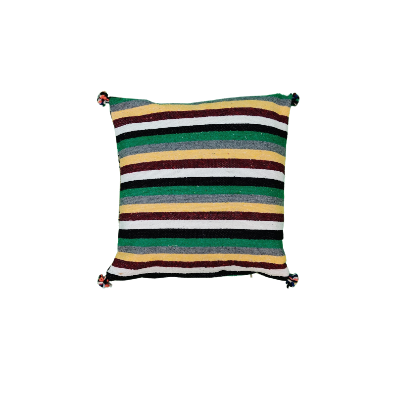 Coussin marocain multicolore