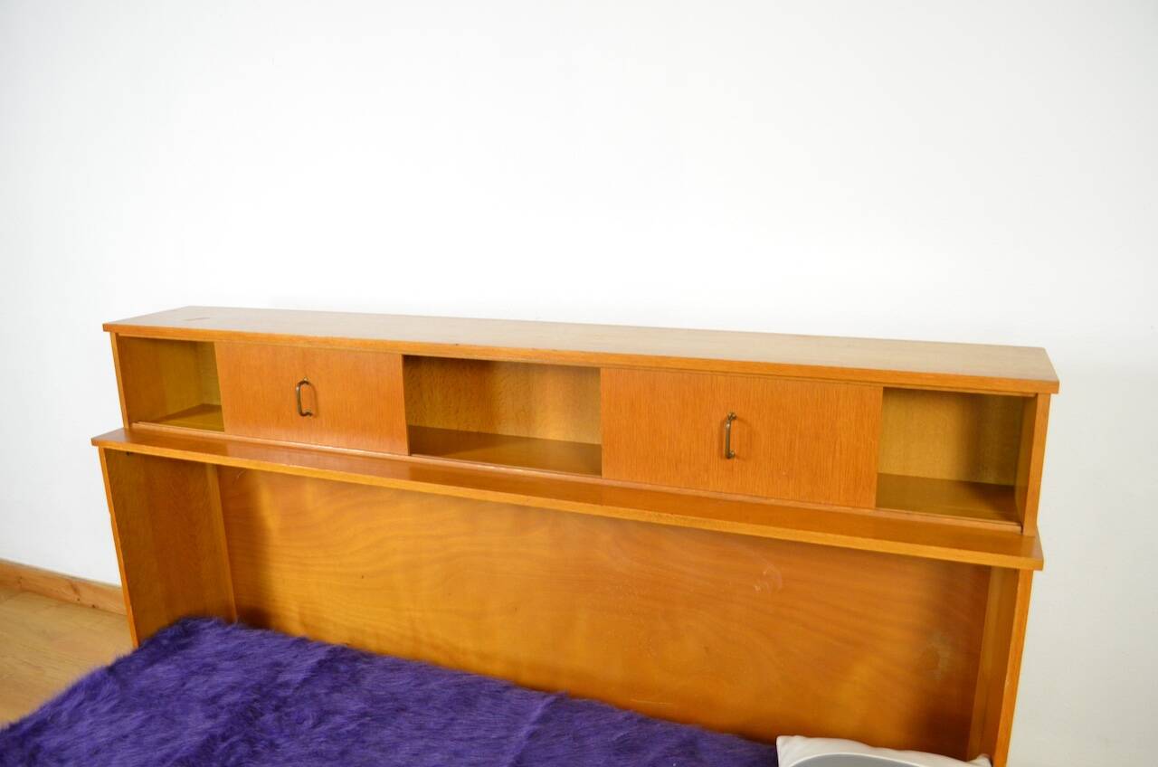 Daybed / Modular Desk Furnished in Vintage Blond Oak 1950