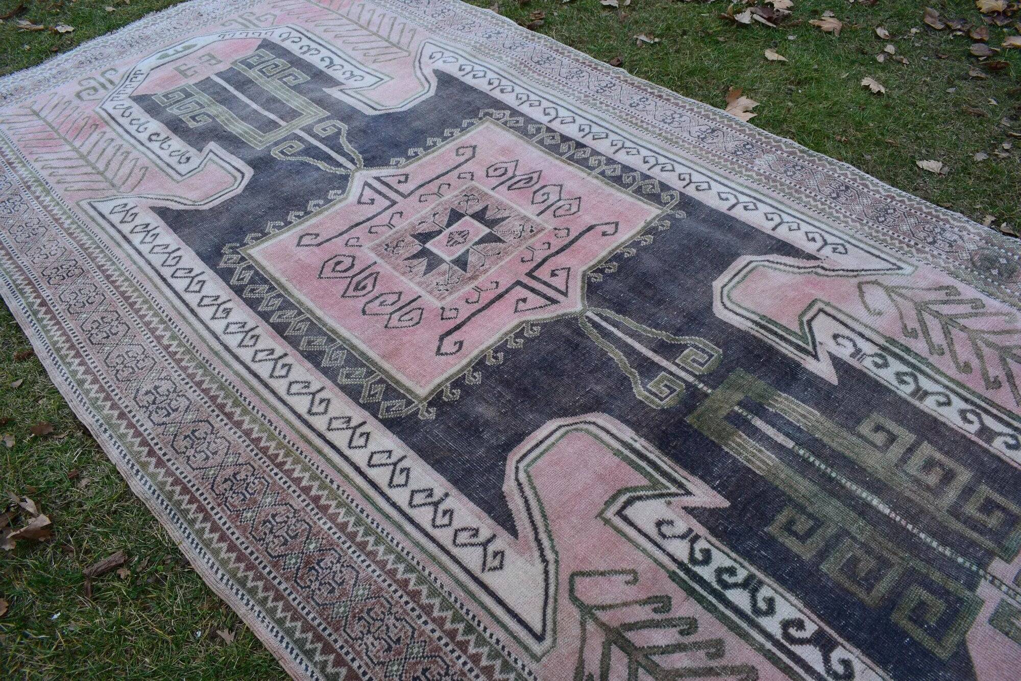 Vintage Turkish hallway rug 170x350 cm