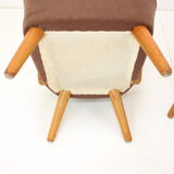 1940s Pair of Oak Armchairs by Krasna Jizba, Czechoslovakia