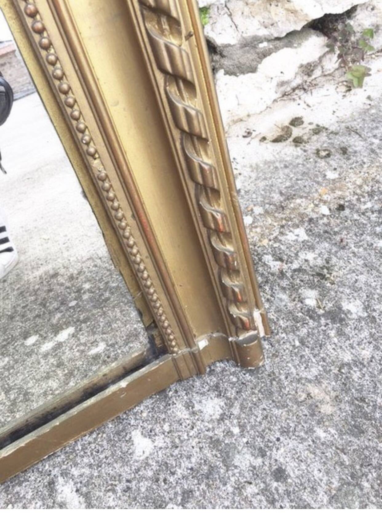 Vintage gold mirror