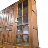 Vitrine industrielle vintage XL haute / armoire de laboratoire / armoire