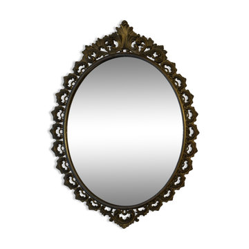 Ancien miroir en bronze, style Louis XV