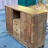Louise Art Deco Buffet in Walnut Wood, 1950, 140cm