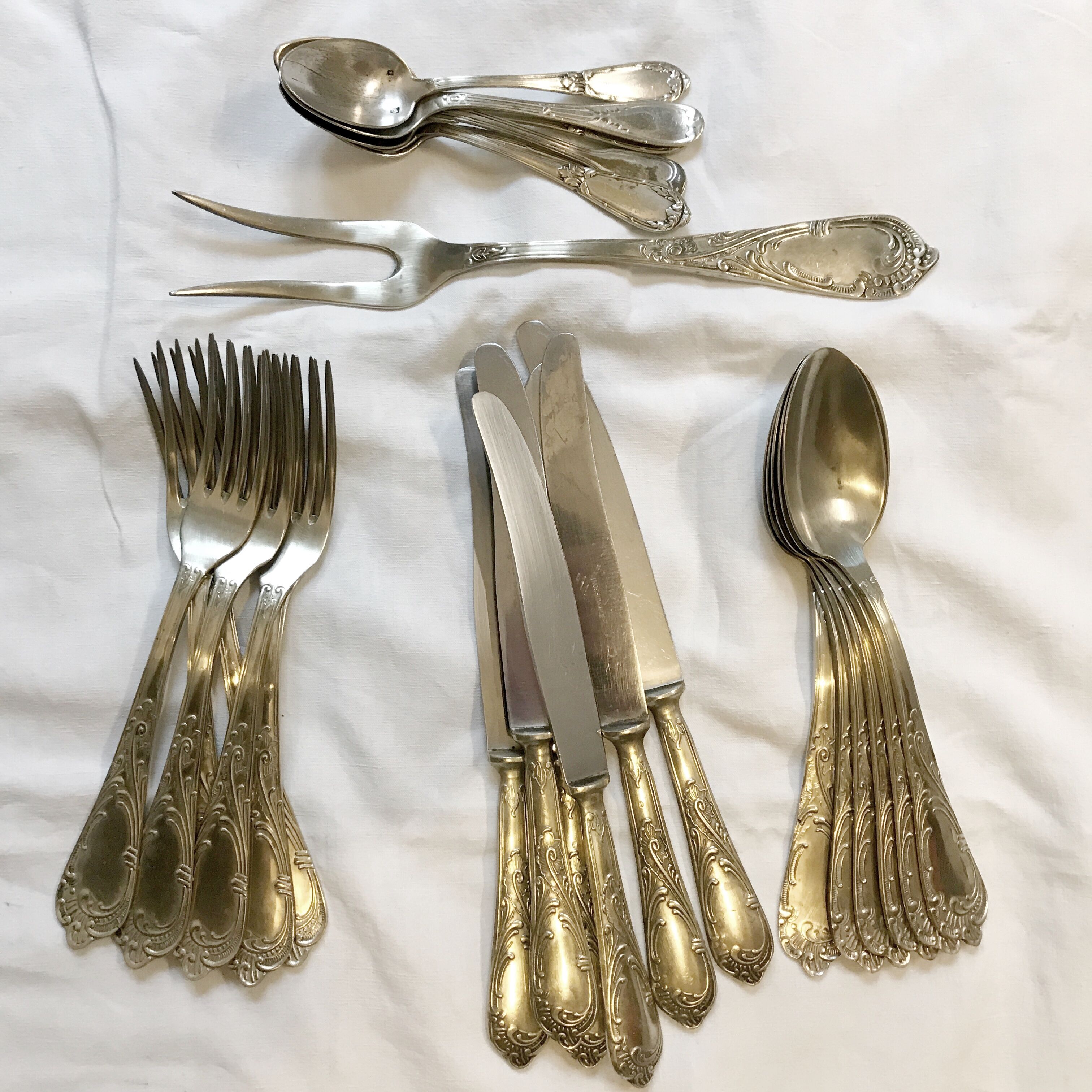 Silver housewife 25 pieces