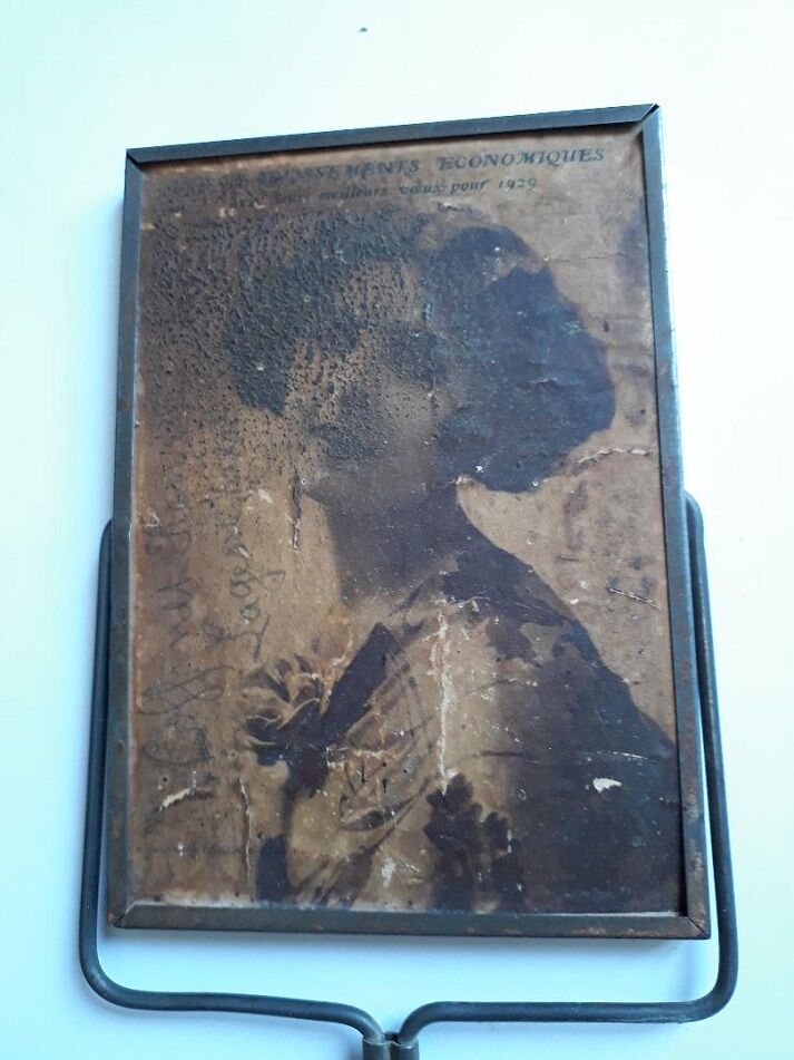 Hand mirror year 1929 23x9cm
