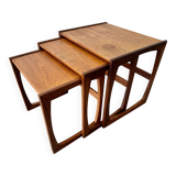 Set of 3 Teak G Plan Nested Tables