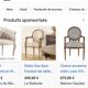 Fauteuil médaillon beige style Louis XVI très bon état