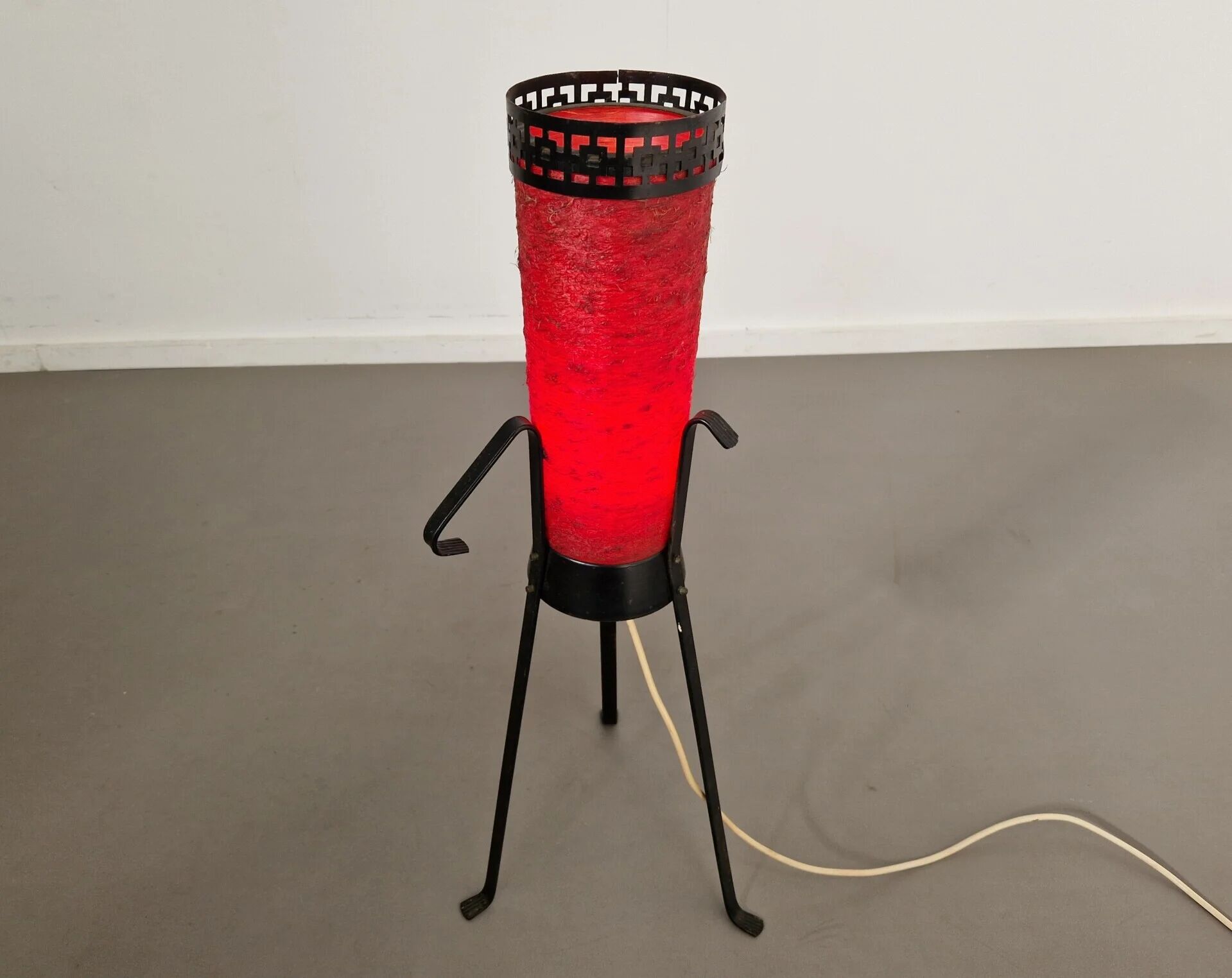 Fiberglass rocket floor lamp | Germany
